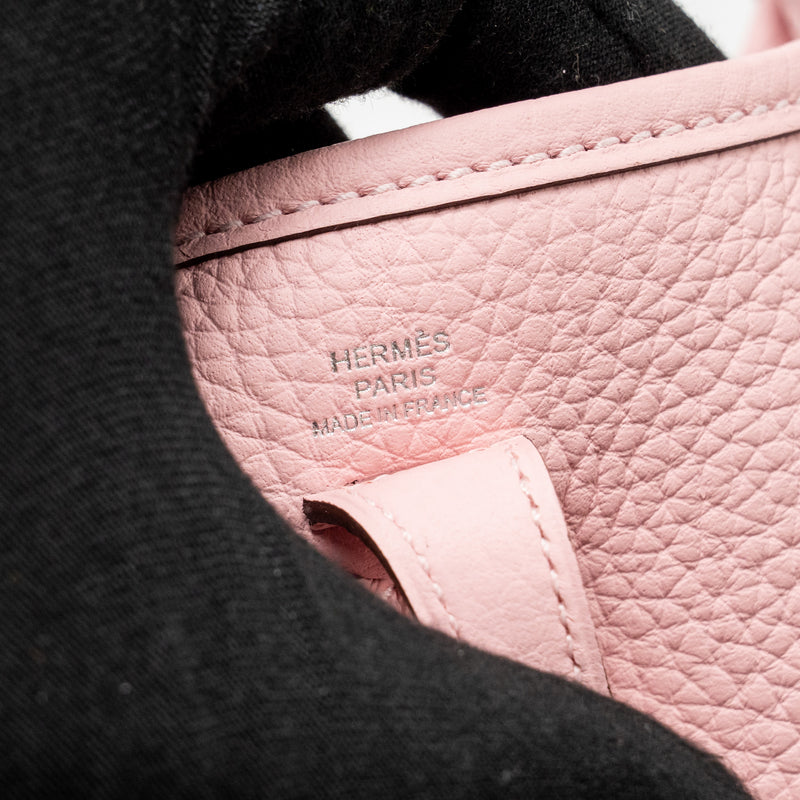 Hermes Mini Evelyne Clemence Rose Sakura SHW Stamp K