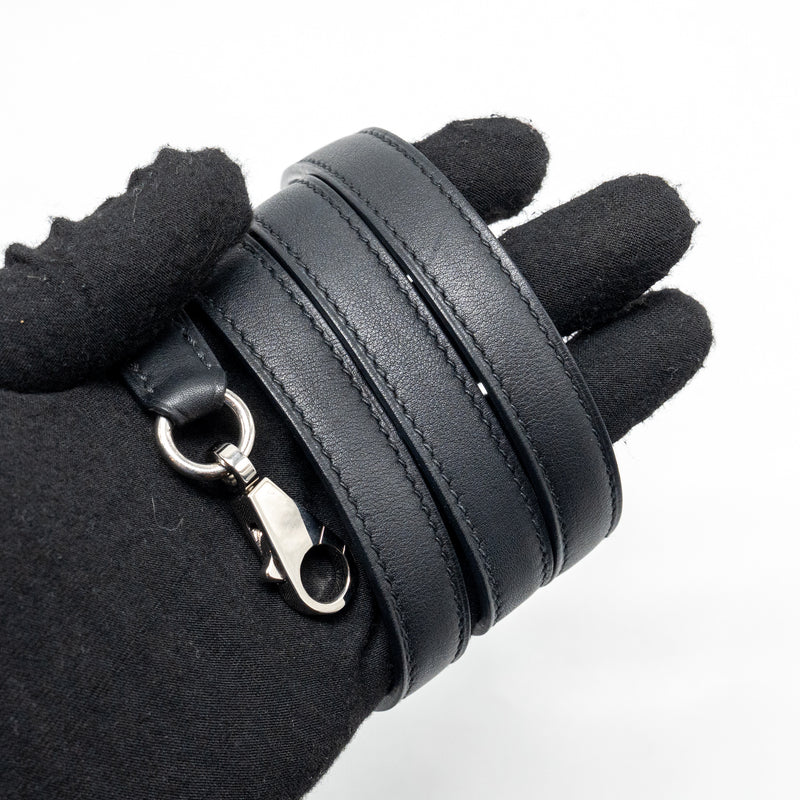 Hermes Kelly 32 limited edition Toile de washed canvas / swift leather black / cavalcadour print SHW stamp A