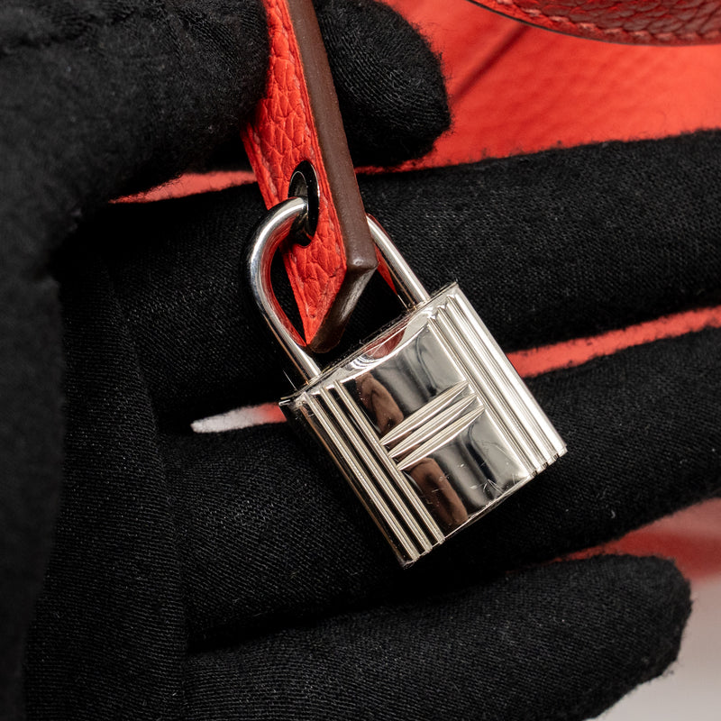 Hermes Picotin 18 Lock bag Clemence rose Jaipur SHW stamp C