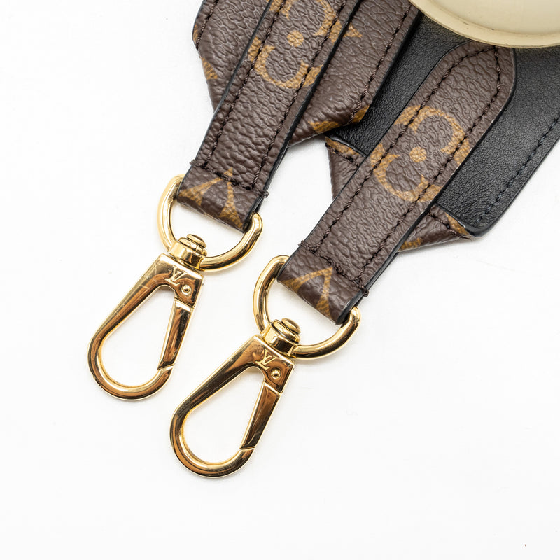 LOUIS VUITTON Bandouliere Shoulder Strap Monogram Canvas Black GHW