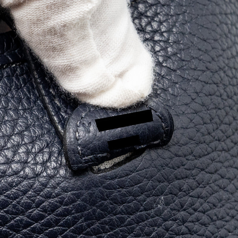Hermes mini evelyn clemence blue nuit GHW stamp Y