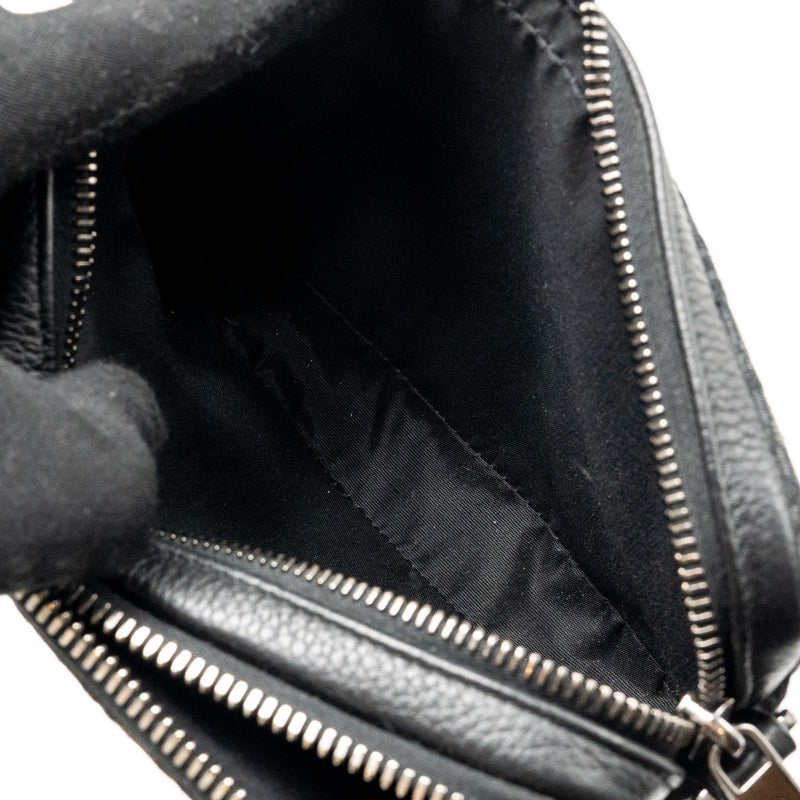 Dior Wallet on Strap Oblique Canvas/Leather Black SHW