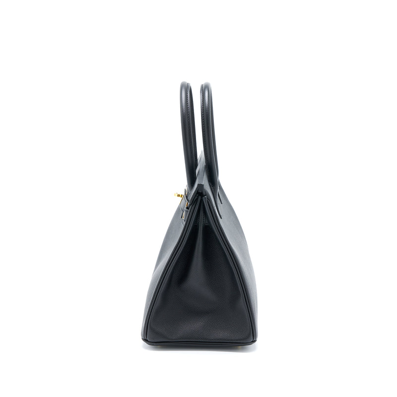 Hermes Birkin 30 Epsom Black GHW Stamp C