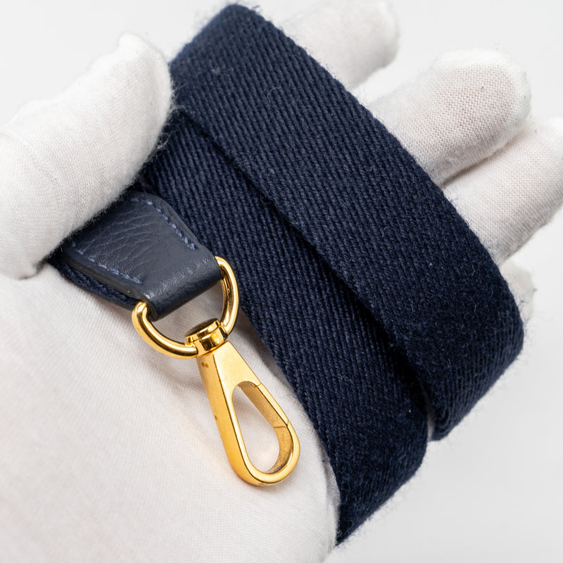 Hermes mini evelyn clemence blue nuit GHW stamp Y
