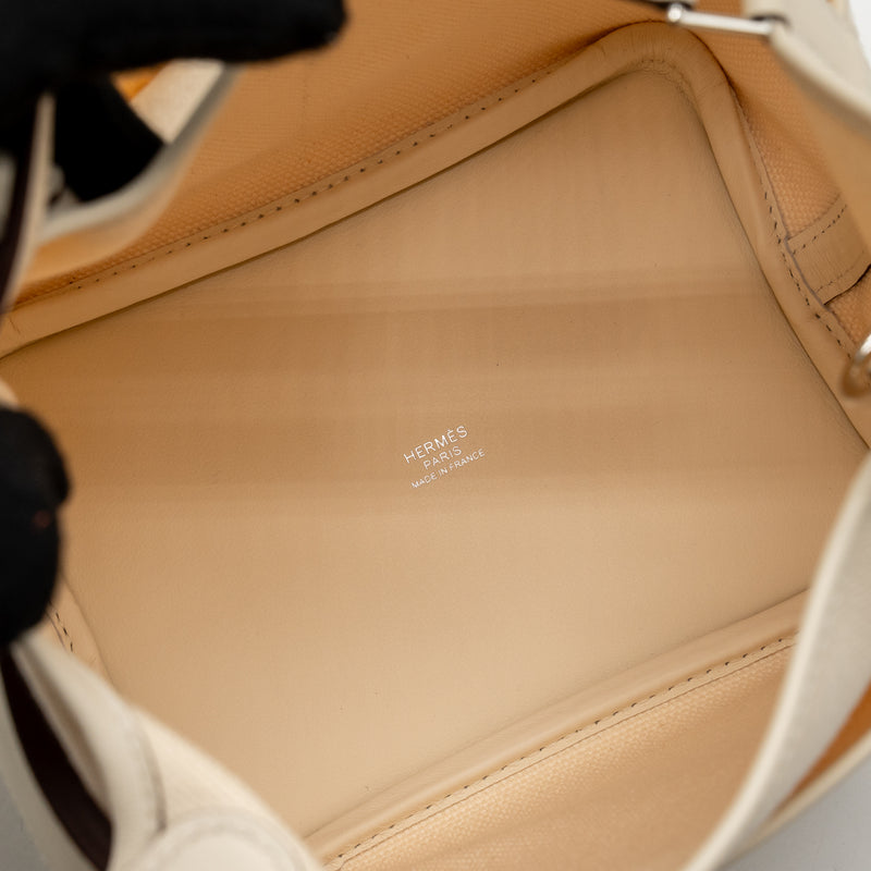 Hermes Cargo Picotin 18 pockets toile geo land / swift ecru / Nata SHW stamp K