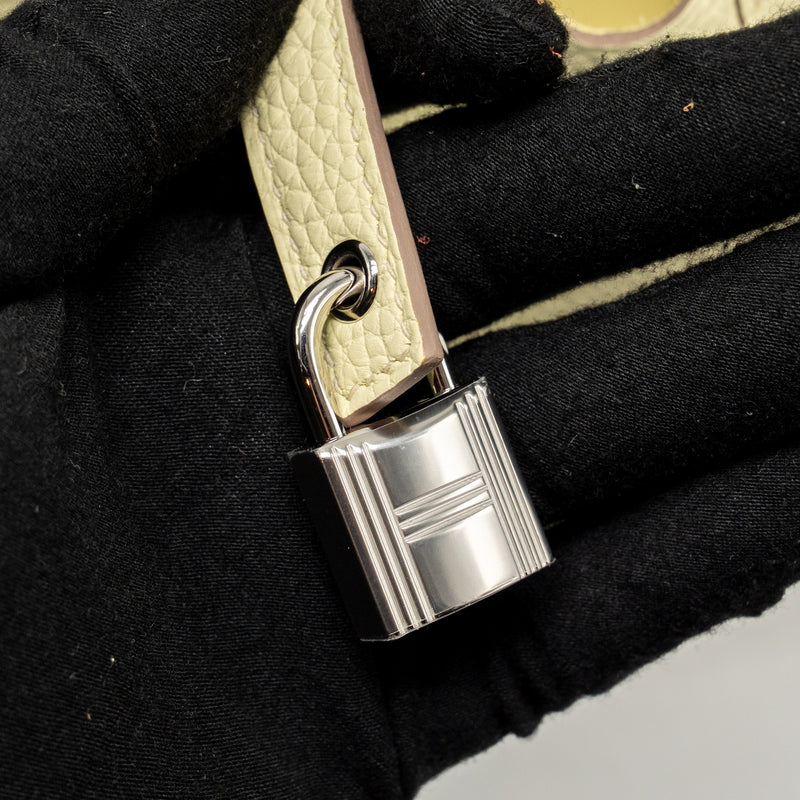 Hermes Picotin 18 Lock Bag Clemence Jaune Milton SHW Stamp K