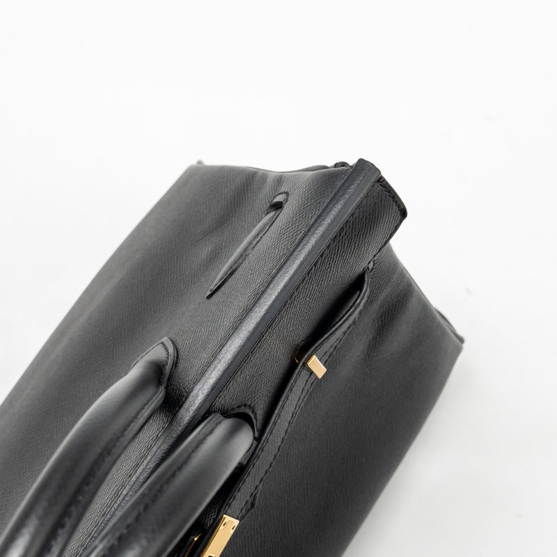 Hermes Birkin 30 Epsom Black GHW Stamp A