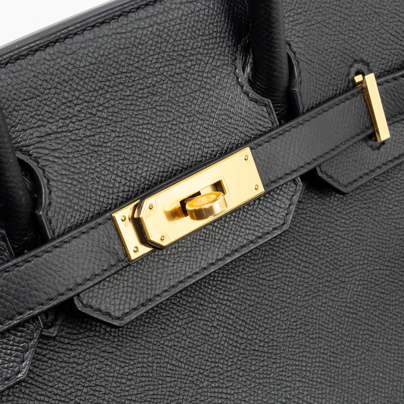 Hermes Birkin 30 Epsom Black GHW Stamp A