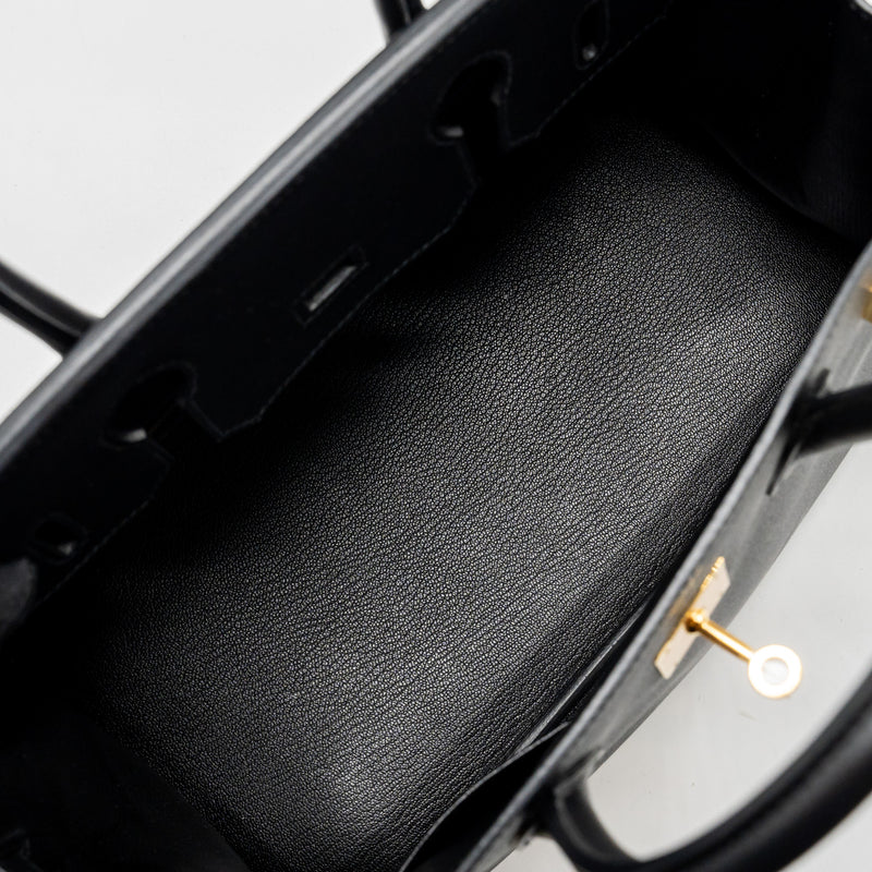 Hermes Birkin 30 Epsom Black GHW Stamp A