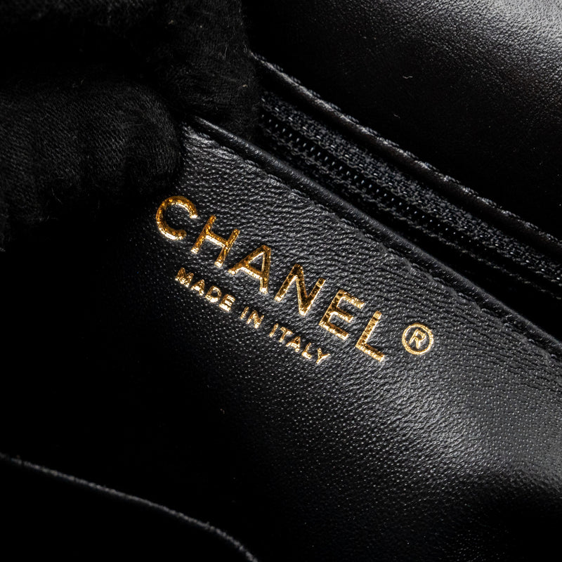 Chanel Mini 2.55 Reissue Flap Bag Chevron Aged Calfskin Black GHW (Microchip)