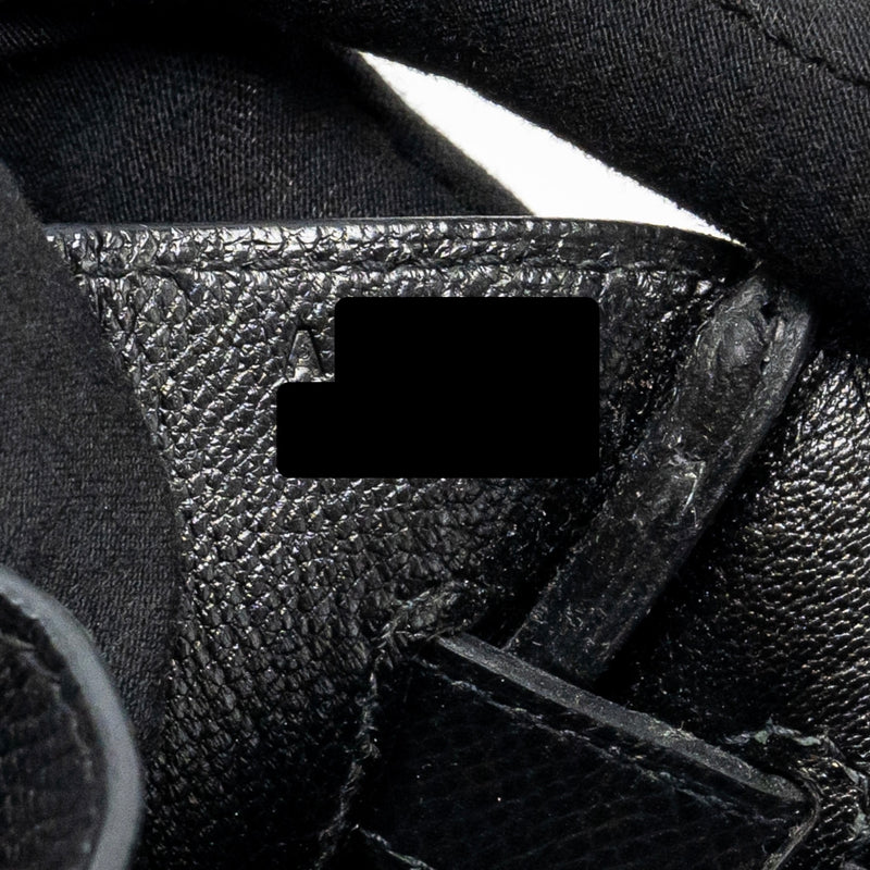 Hermes Birkin 30 Epsom Black GHW Stamp A