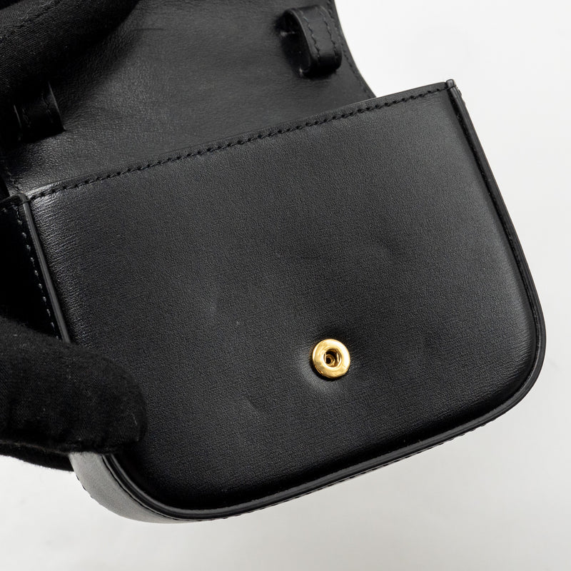 Celine Mini Claude calfskin black GHW