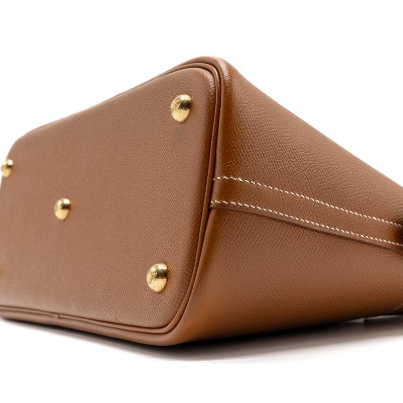 Hermes Bolide 31 Epsom Gold GHW Stamp Circle Z