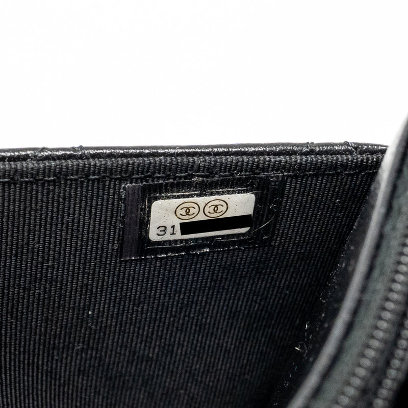 Chanel Coco Charm Wallet on Chain Lambskin Black LGHW