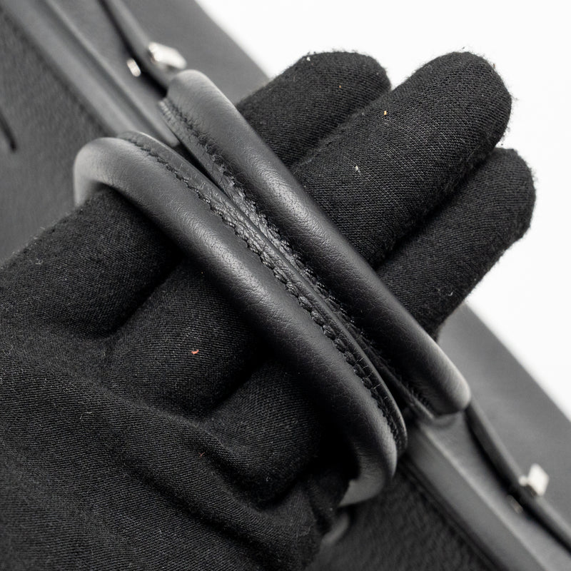 Hermes Birkin 25 Togo Black SHW Stamp K
