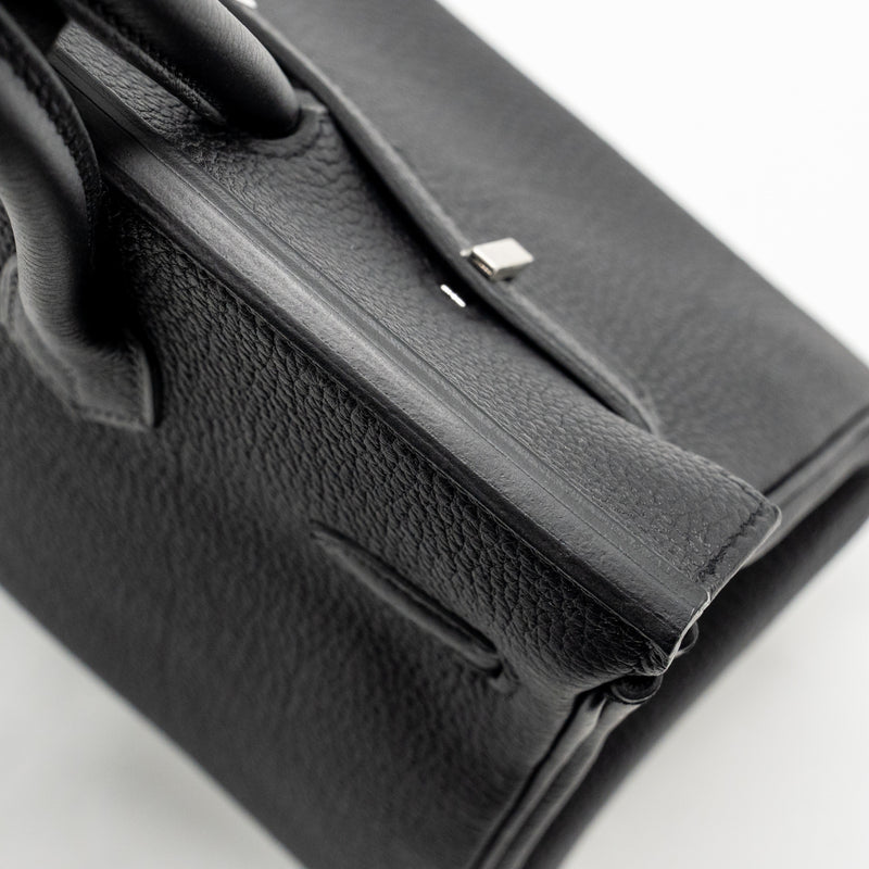 Hermes Birkin 25 Togo Black SHW Stamp K