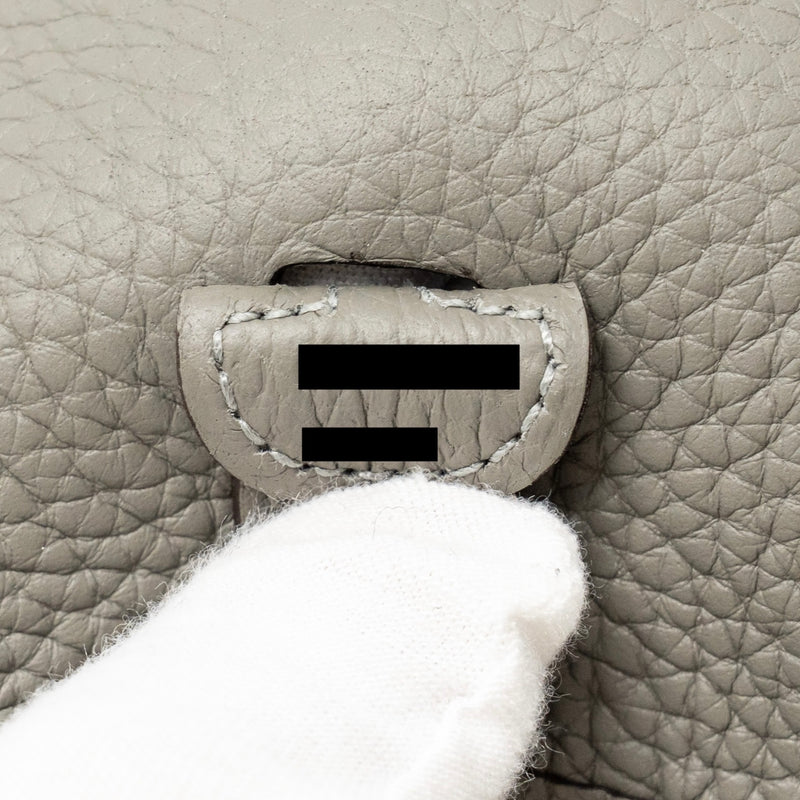 Hermes Mini Evelyne Clemence Gris Meyer GHW Stamp U