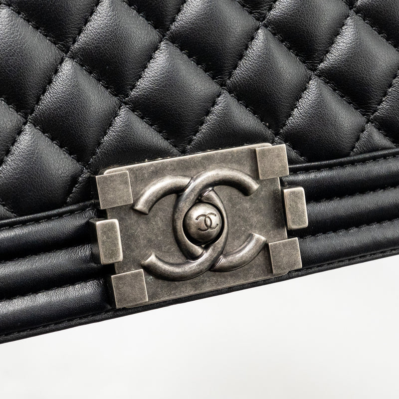 Chanel Small Boy Bag Calfskin Black SHW