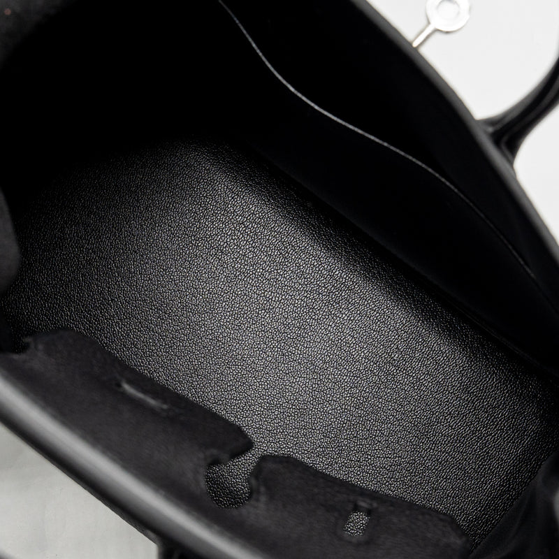 Hermes Birkin 25 Togo Black SHW Stamp K