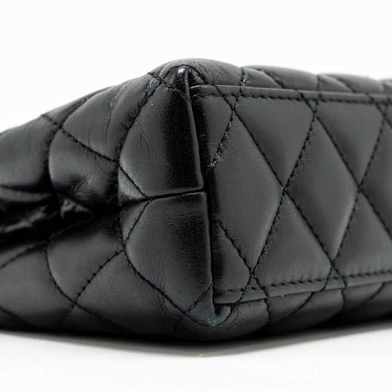 Chanel Mini Kelly Shopping Tote Bag Calfskin black GHW (microchip)