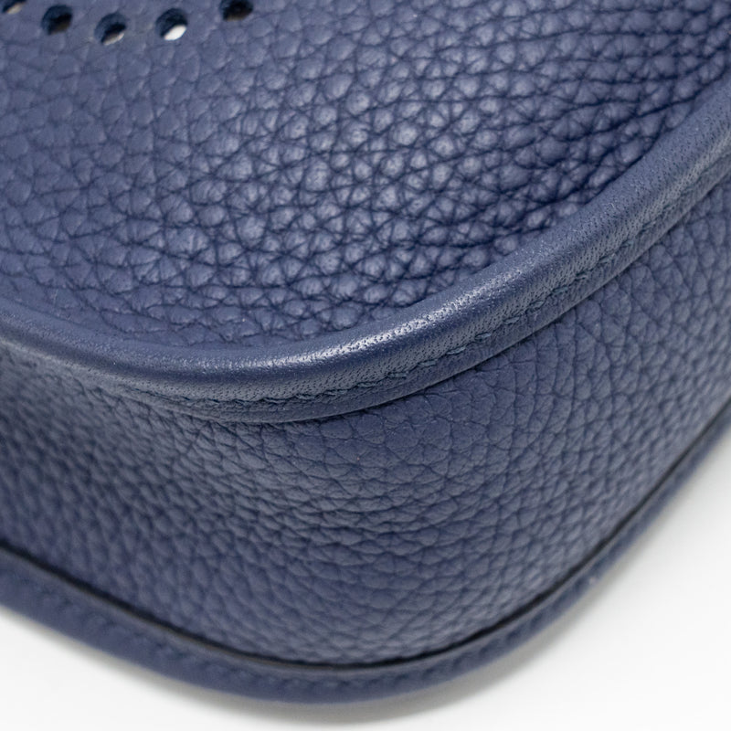 Hermes Mini Evelyne Clemence Blue GHW Stamp D