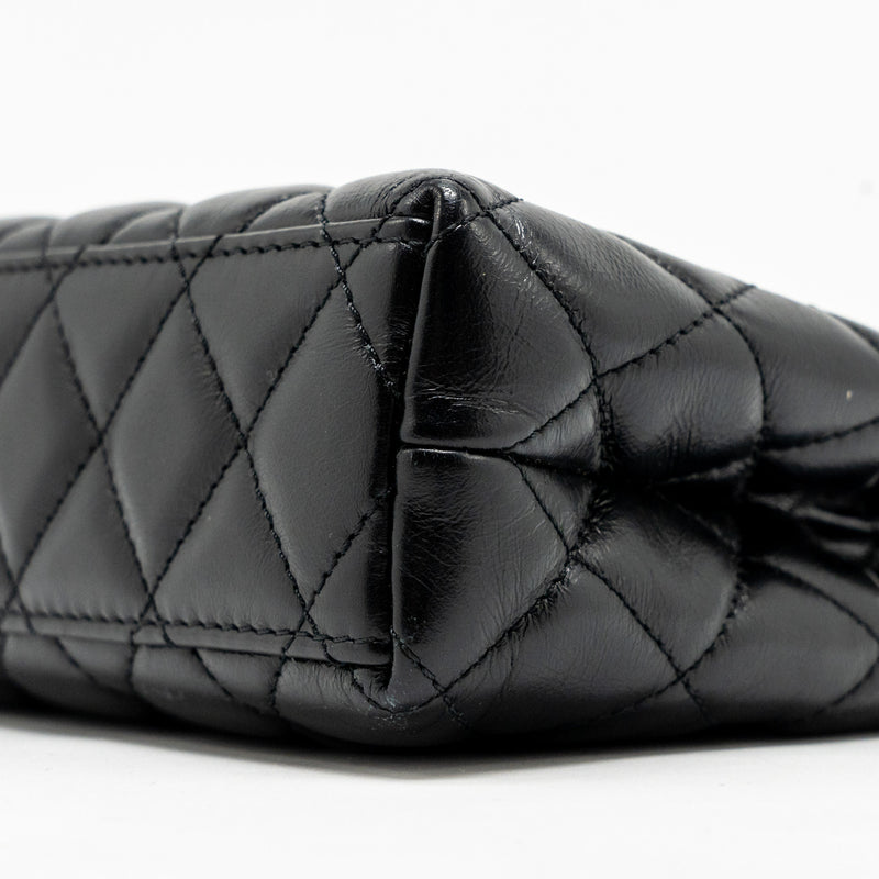 Chanel Mini Kelly Shopping Tote Bag Calfskin black GHW (microchip)