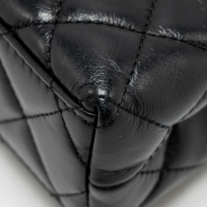 Chanel Mini Kelly Shopping Tote Bag Calfskin black GHW (microchip)