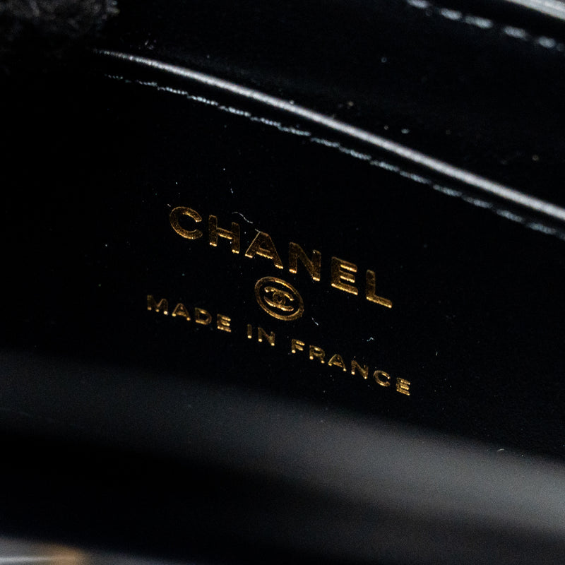 Chanel 24p Mini Nano Kelly Shopper Calfskin Black GHW (Microchip)