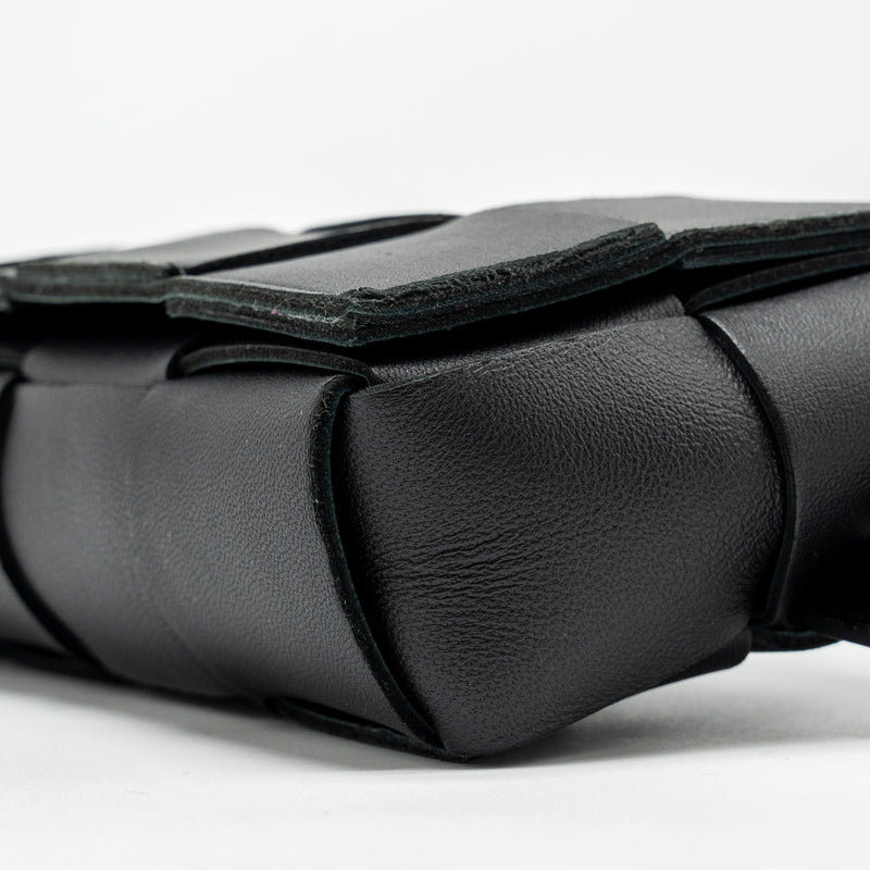 Bottega Veneta Cassette Belt Bag Lambskin Black GHW