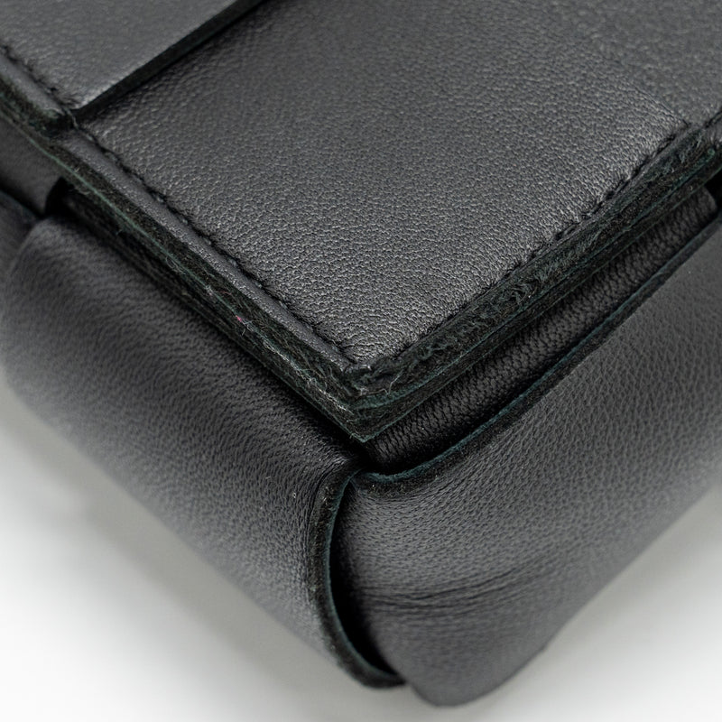Bottega Veneta Cassette Belt Bag Lambskin Black GHW