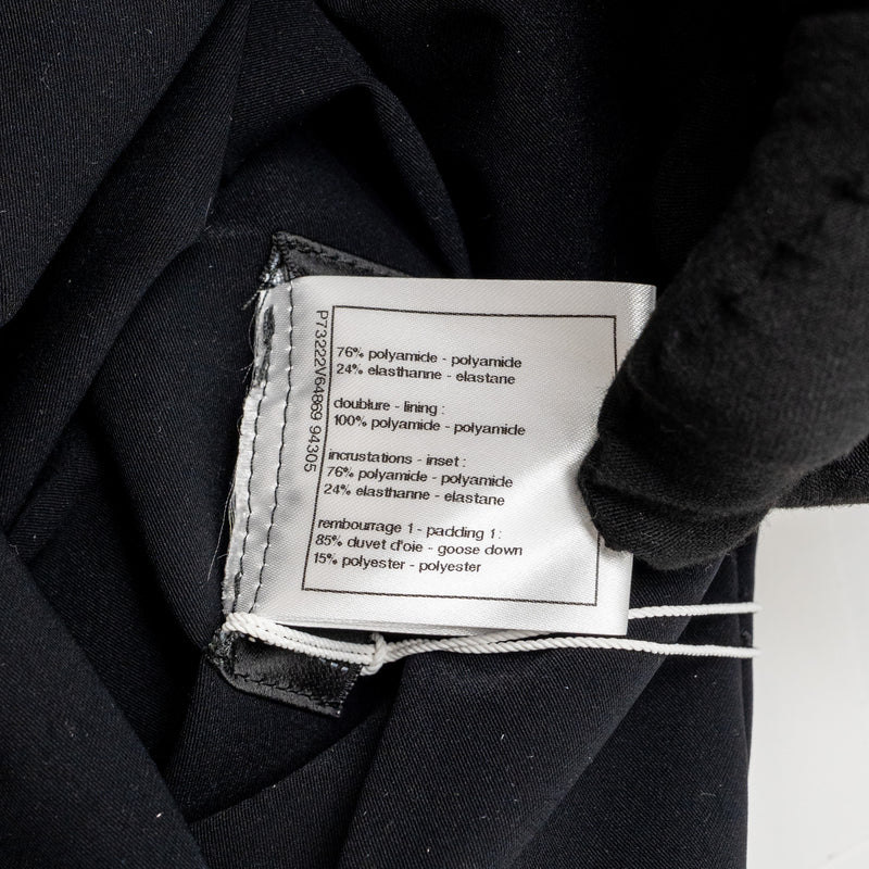 Chanel Size 36 CC Logo Blouson Jacket Polyamide/Elastane Black