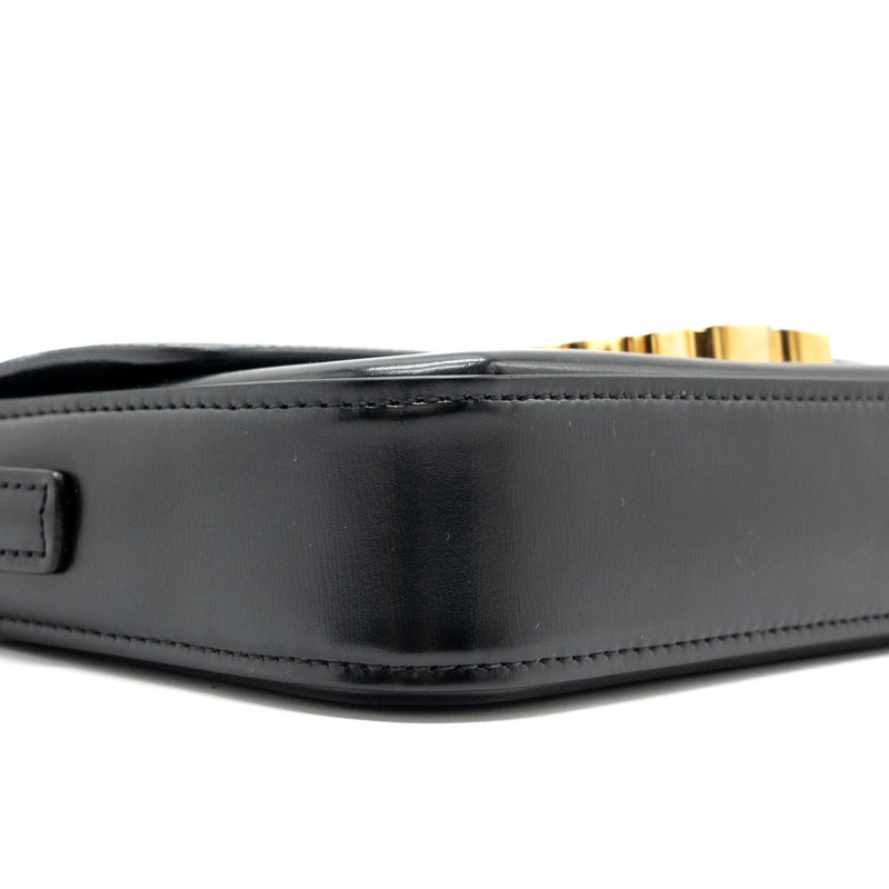 Celine Triomphe Shoulder bag shiny calfskin black GHW