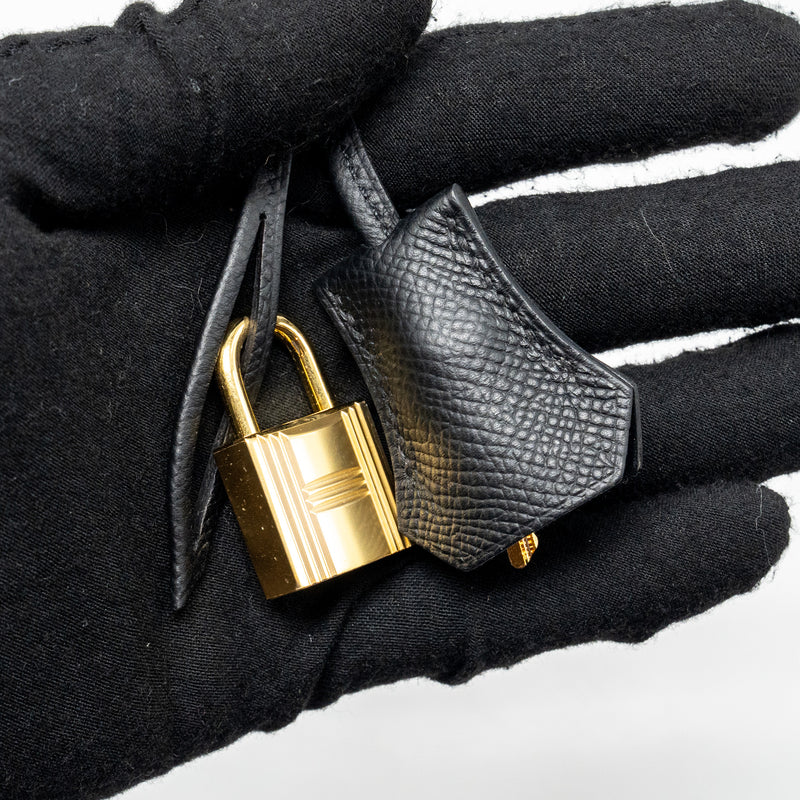 Hermes Bolide 25 epsom black GHW stamp W