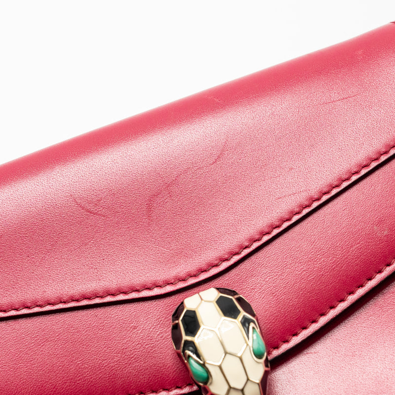 Bvlgari Serpenti Forever Chain Bag Calfskin Pink LGHW