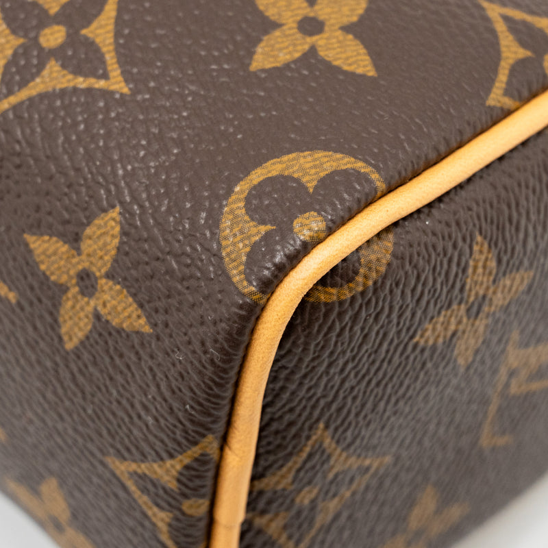 Louis Vuitton NANO Speedy Monogram Canvas GHW