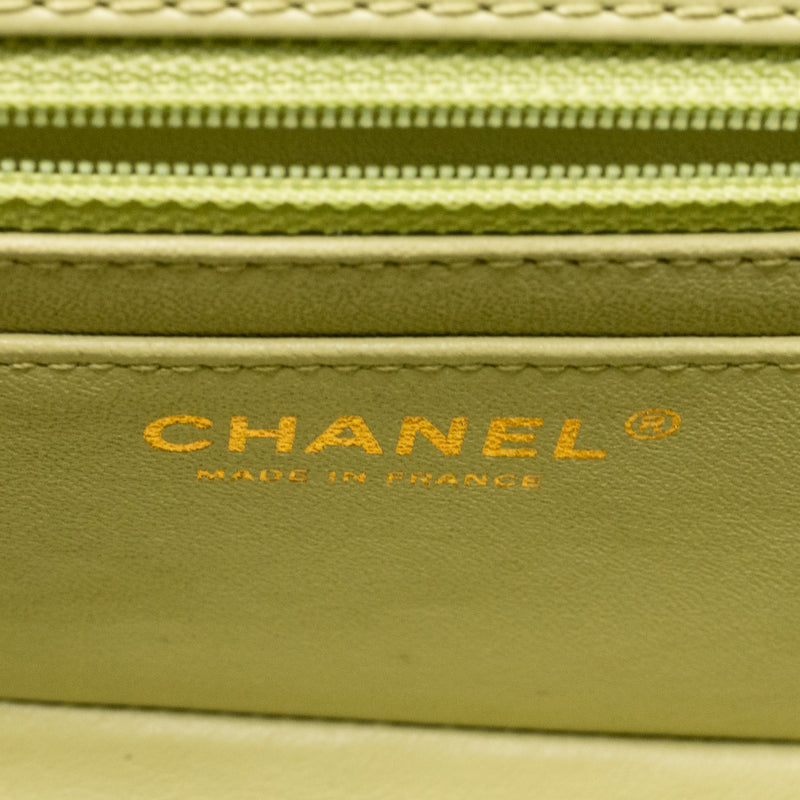 Chanel Mini 2.55 Reissue Aged Calfskin Green GHW