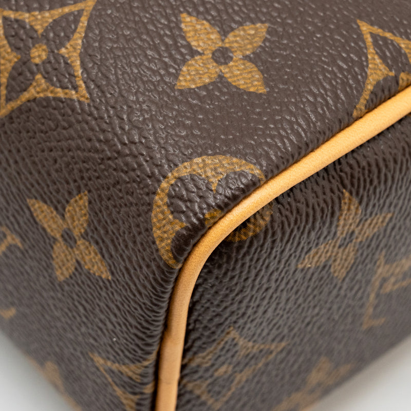 Louis Vuitton NANO Speedy Monogram Canvas GHW