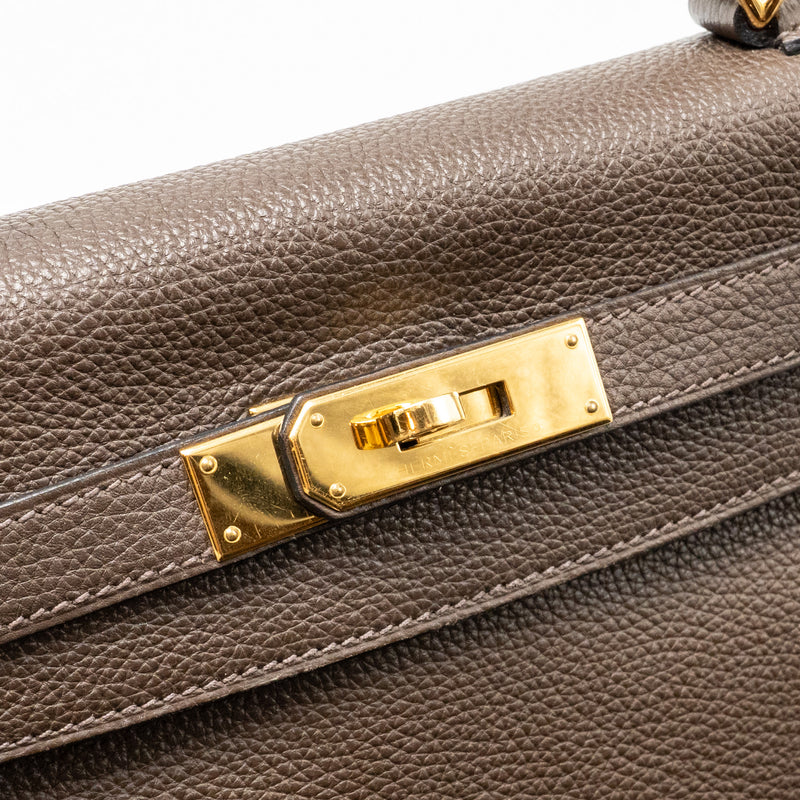 Hermes Kelly 28 Togo C4 Ecorce GHW Stamp Square R