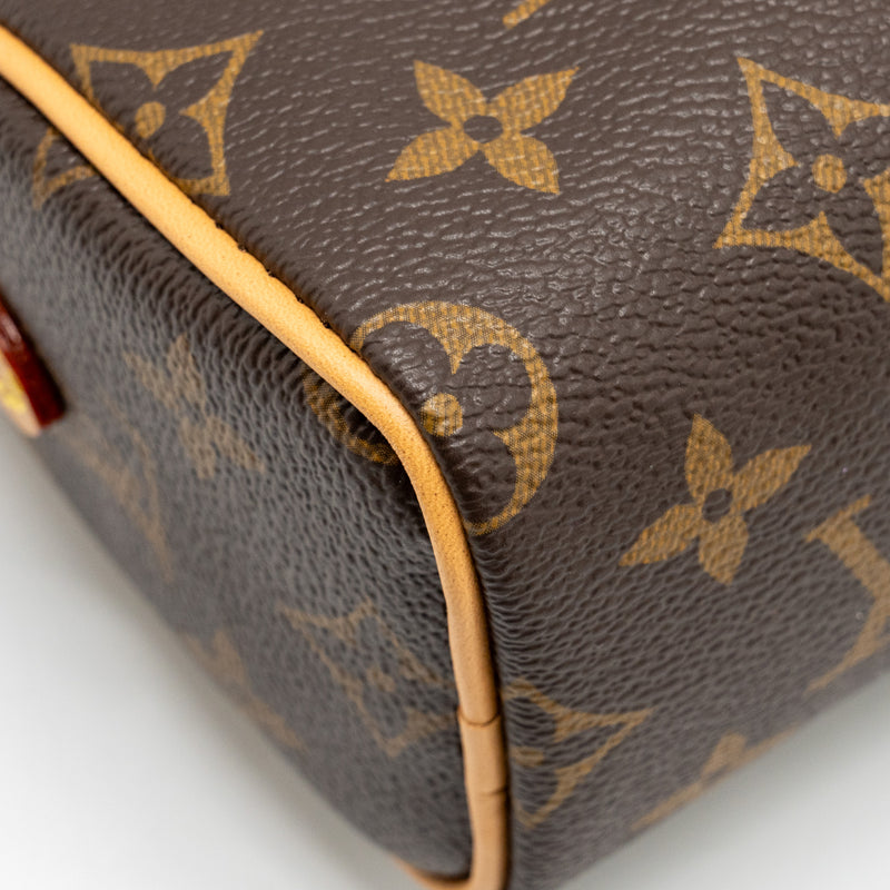 Louis Vuitton NANO Speedy Monogram Canvas GHW