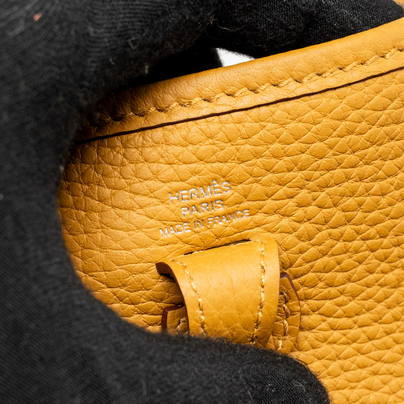 Hermes Mini Evelyne Clemence Sesame SHW Stamp Y