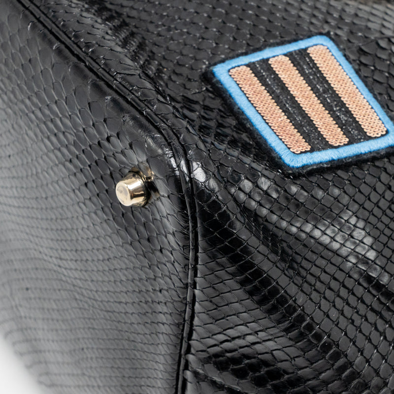 Dior Diorific tote bag Python leather black SHW