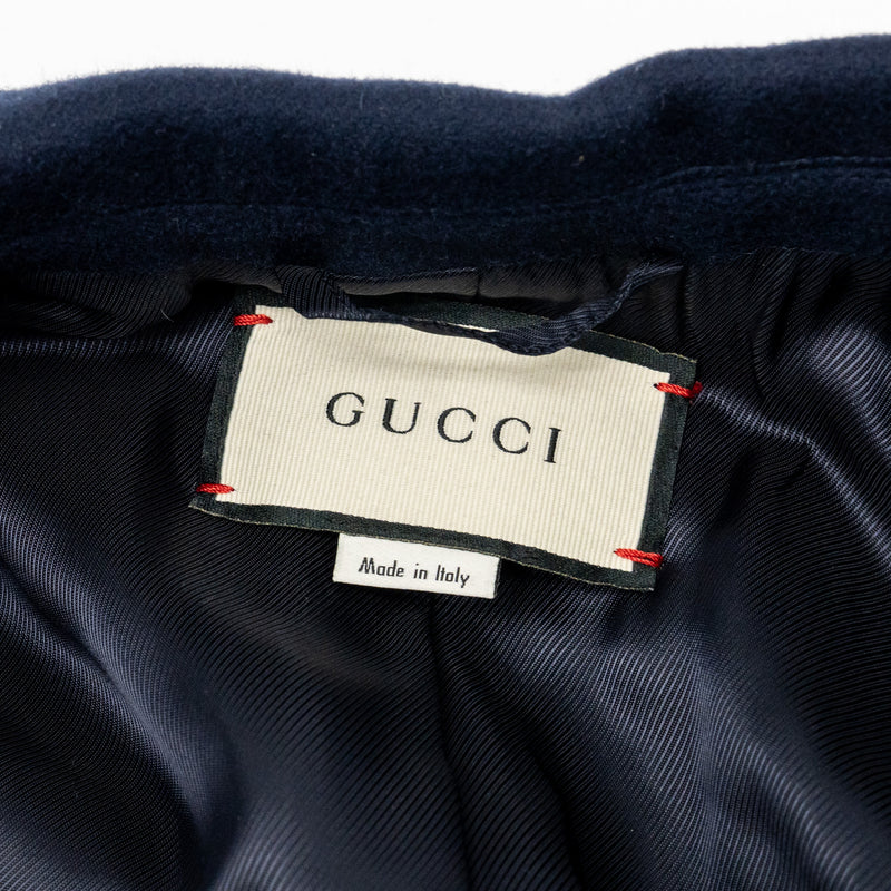 Gucci size 38 wool cape navy