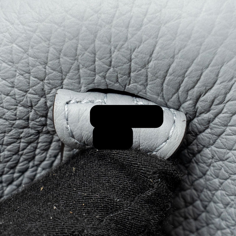 Hermes Mini Evelyne clemence gris pantin LGHW stamp K