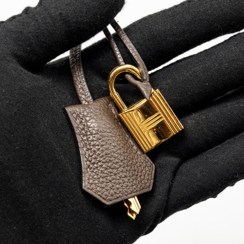 Hermes Kelly 28 Togo C4 Ecorce GHW Stamp Square R