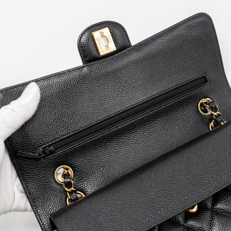 Chanel Medium Classic Double Flap Bag Caviar Black GHW