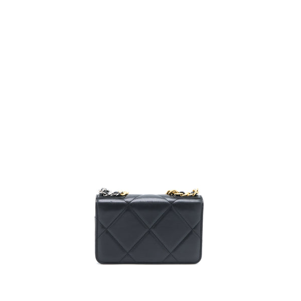Chanel 19 Wallet on Chain Lambskin Black Multicolour Hardware