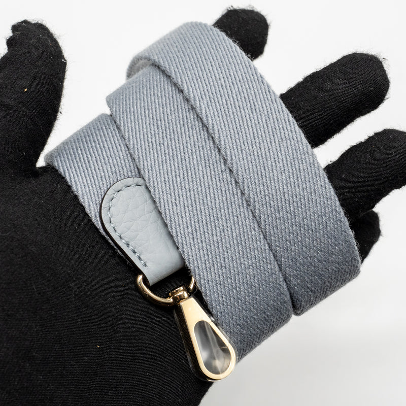 Hermes Mini Evelyne clemence gris pantin LGHW stamp K