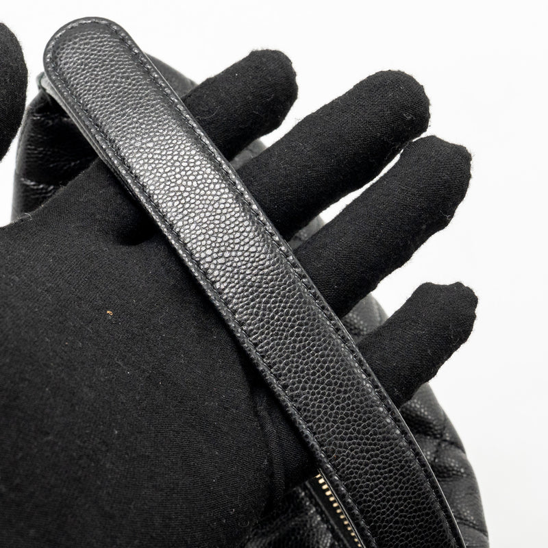 Chanel 25c Quilted Hobo Bag Caviar Black GHW (microchip)