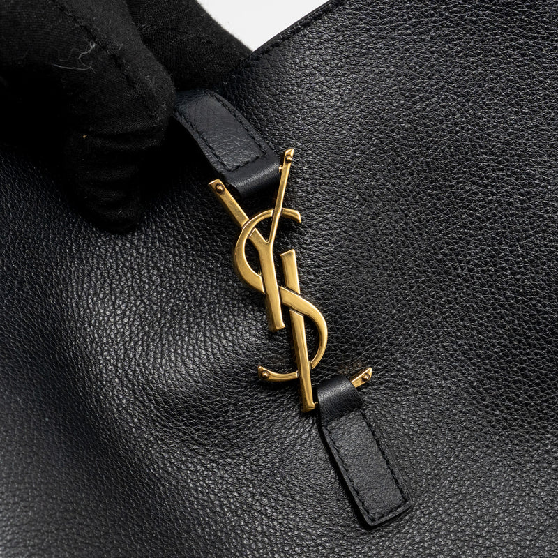 Saint Laurent Le 5 A 7 soft small bag calfskin black GHW