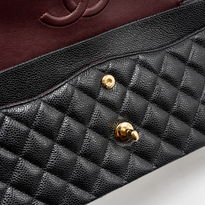 Chanel Medium Classic Double Flap Bag Caviar Black GHW